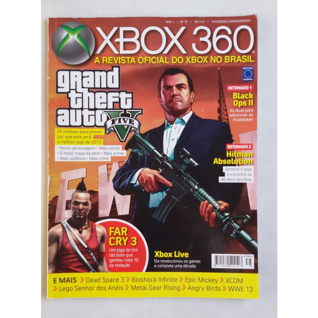 Revista Xbox 360 75 Far Cry 3 Detonado Hitman Lego 235n