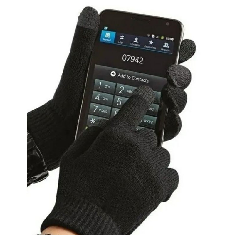 1 par LUVA  tricô Lã ADULTO Touch Screen Celular Tablet iPhone Smartfone  Motoqueiro Skate