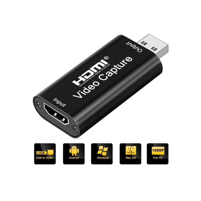 Placa De Captura de Vídeo Hdmi Usb 2.0 4k E 1080p ps3 ps4 xbox Envio Imediato