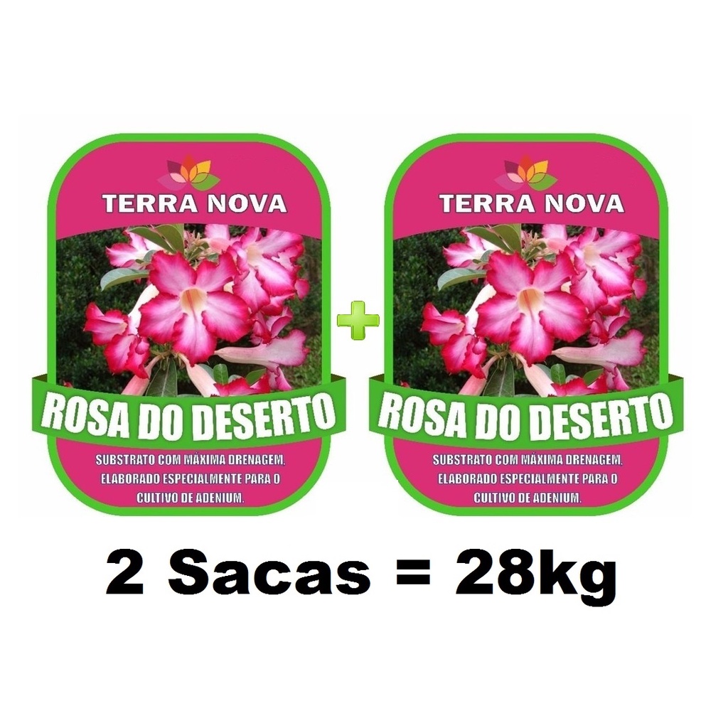 28kg Substrato Para Rosa do Deserto Terra Nova - Casca de Pinus - Pronto Uso - Adenium
