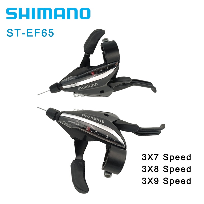 Shimano EF65 7 8 9 speed Shifter Alavanca Do Freio De Combo Conjunto Travão Preto Mtb Estrada Montanha Alavancas Gatilho Combinação câmbio marcha passador