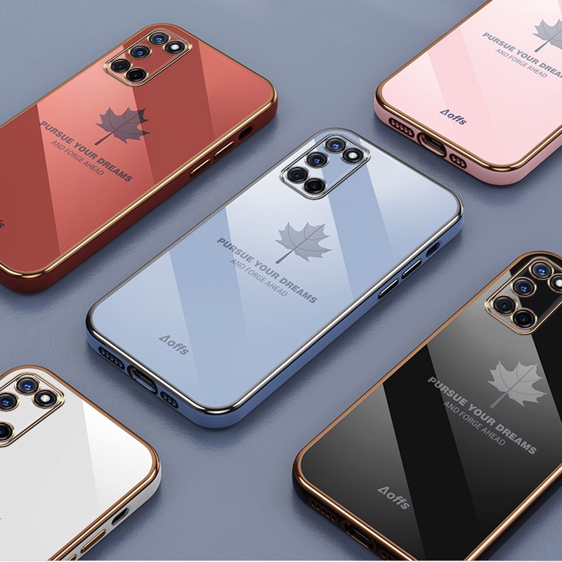 Soft Case Samsung Galaxy A51 A71 A31 A21S A12 M12 A11 M11 A02S M02S A03S Glossy Square Silicone Phone Back Cover