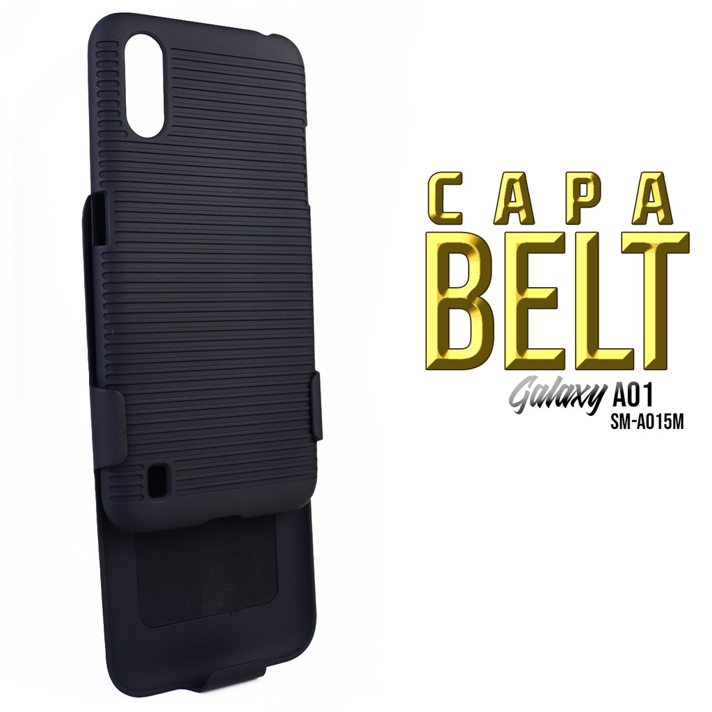 Capa Suporte de Cintura Cinto E Mesa Belt Clip Compativel Para Samsung Galaxy A01 A015 tela 5.7