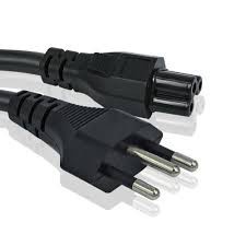 Cabo de força para fonte de alimentação de notebook e outos equipamentos compatíveis utilizados à rede elétrica