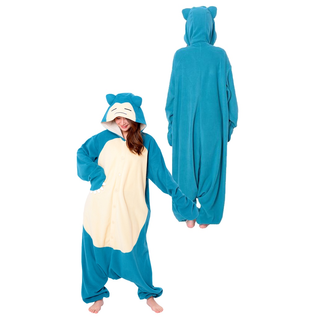 Pijama Snorlax Macacão Adulto Promoção Kigurumi Snorlax Pokémon Original