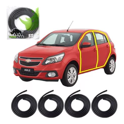 4 Borrachas Porta Lateral Agile Astra Celta Corsa Aba Lisa
