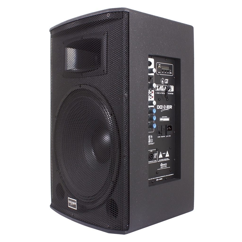 Caixa Ativa Donner Linha Saga 15 300 W RMS