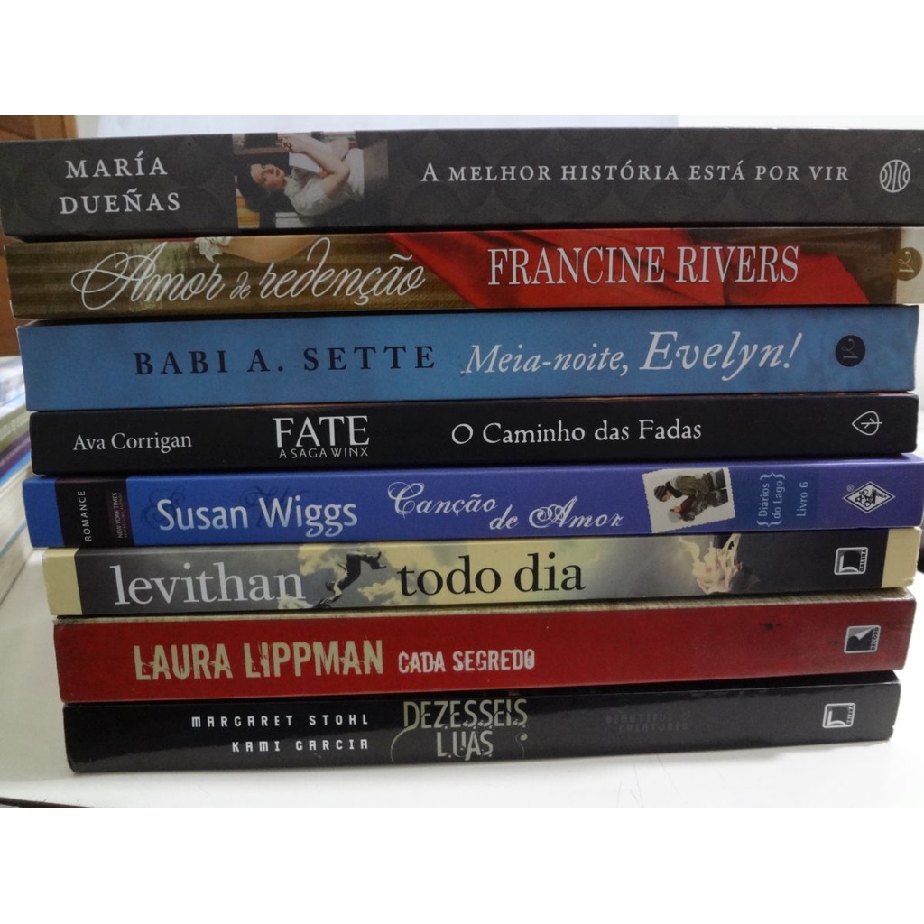 Livros Romances Meia Noite Evelyn /Melhor História está Por Vir Maria Dueñas / Dezesseis Luas / Fate / Canção de Amor / Todo Dia / Cada Segredo /