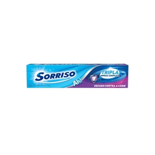 KIT COM 3 - Creme Dental Sorriso Tripla Limpeza 70G em Oferta na Shopee