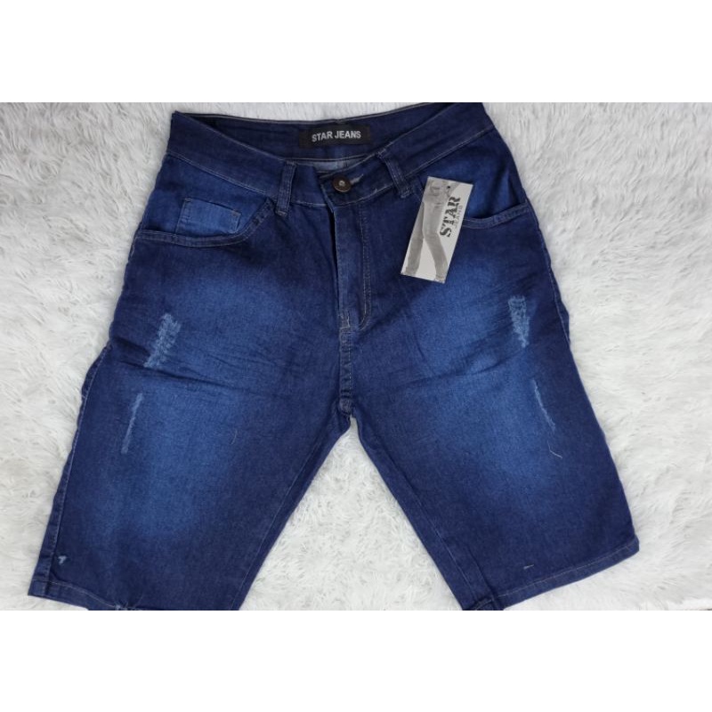 Bermuda Jeans Masculina Lycra Elastano