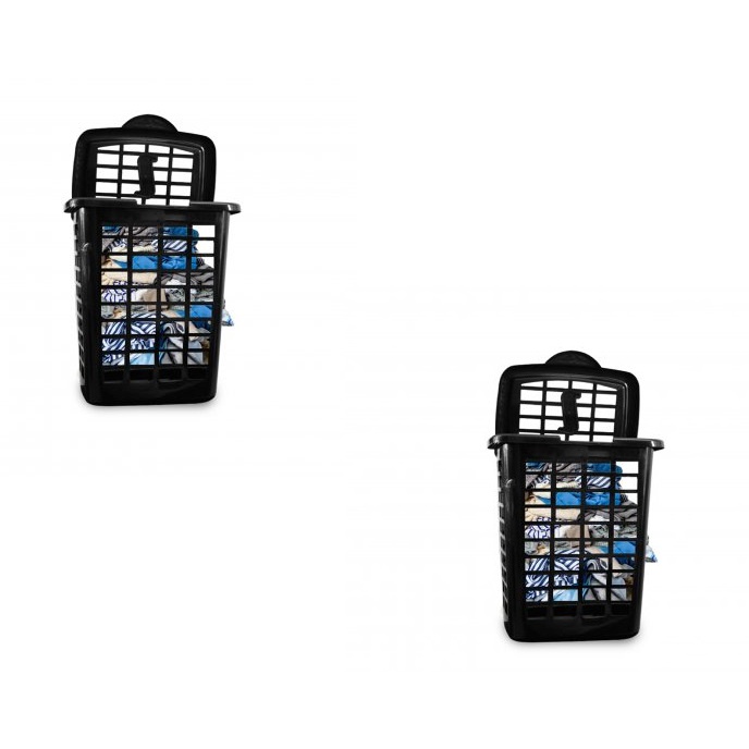 Kit 02 Cestos Telado com Tampa 28 Litros