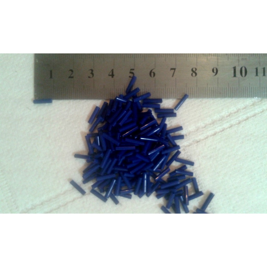 canutilho azul royal jablonex 25 gr  miçangas perolas e pedrarias
