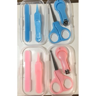 Conjunto para unhas bebê potinho kit unha tesourinha