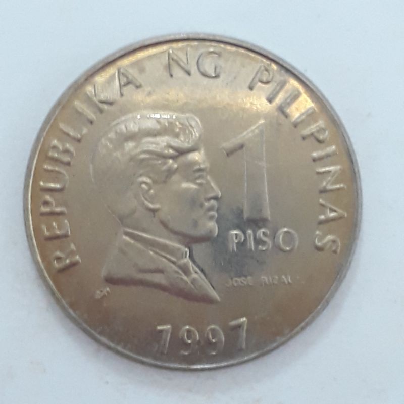 (m93) Filipinas moeda 1 piso 1997 (24mm) km#269