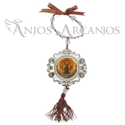 Adorno Mandala Pendulo Medalhão Luxo Nossa Senhora Aparecida