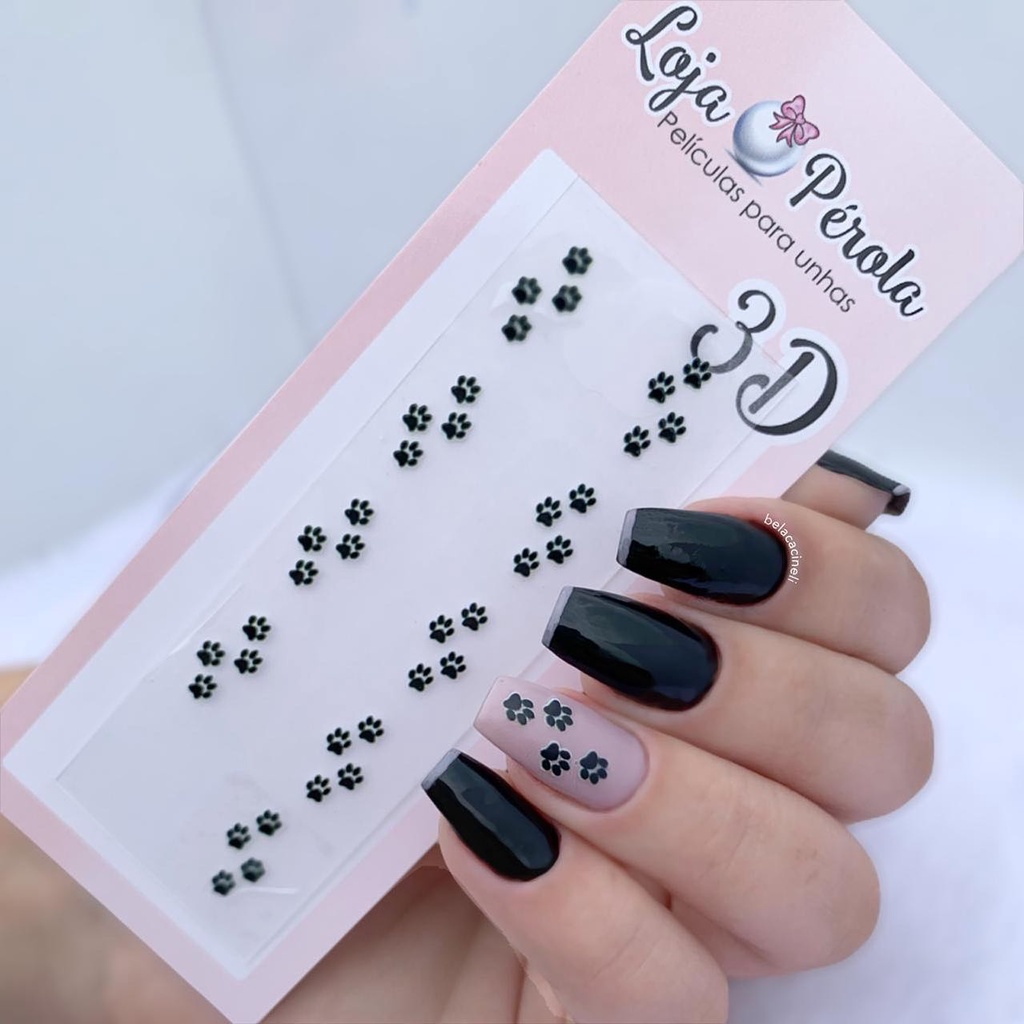 Adesivo 3D para Unhas- Patinhas 357 em Oferta na Shopee