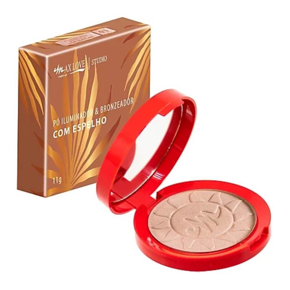Pó Iluminador e Bronzeador 11g Max Love