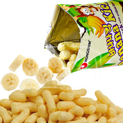Salgadinhos Importados - Nongshim Banana Kick - Importado da Coreia em Oferta na Shopee