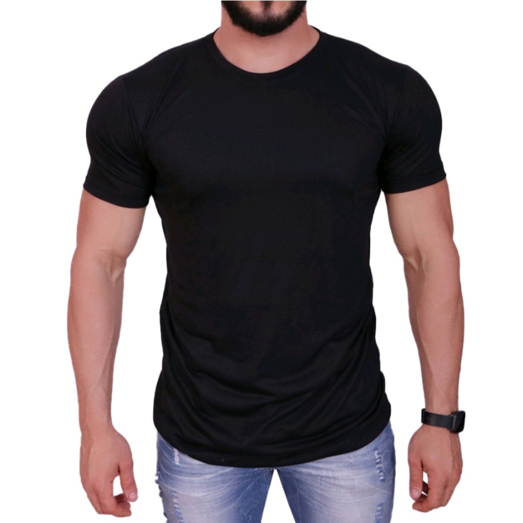 Camiseta preta hot sale dry fit