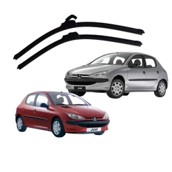 Par Palheta Limpador Parabrisa Dianteiro Peugeot 206 e Sw