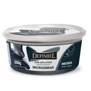 Cera Negra Depilatória para Microondas 200g - Depimiel