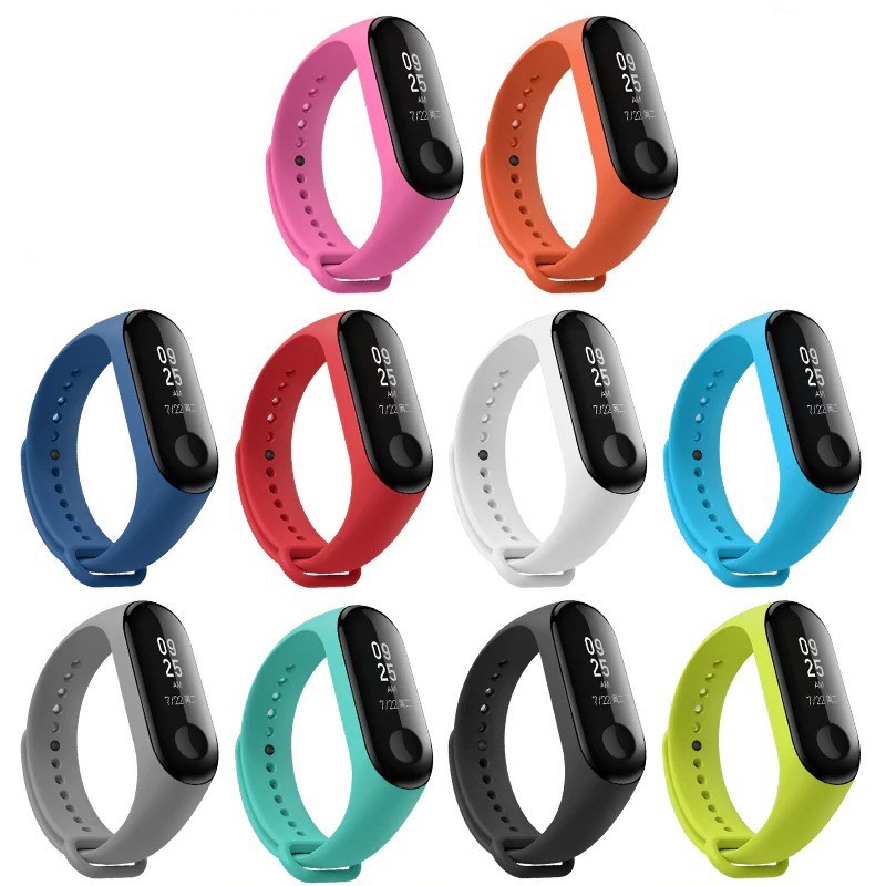 Pulseira Para Xiaomi Mi Band 4 ou Mi Band 3 Silicone (tpu + Tpe)