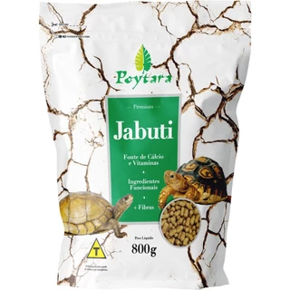 Ração Poytara Jabuti 800g Bag