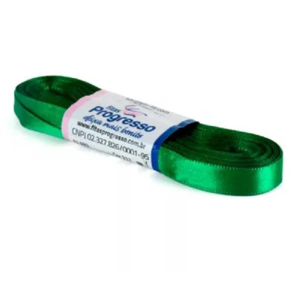 Fita Cetim Progresso 10mm nº2 10m 217 Verde Bandeira - 1un