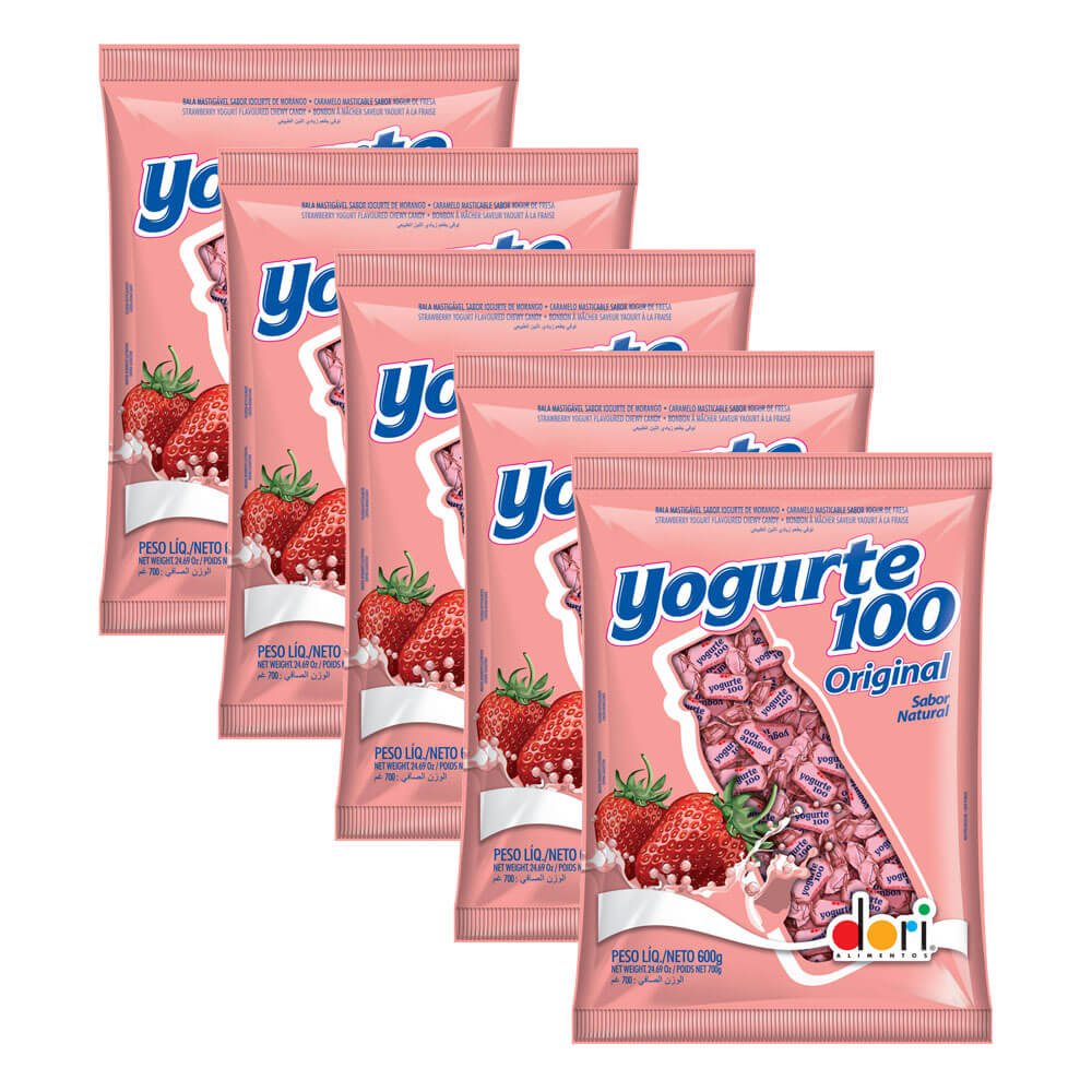 Kit 5 Balas Yogurte 100 Original 500g - Dori