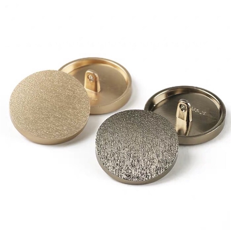 10 Peças/Lote 15/20/25mm Botões De Roupas De Metal Fosco Superfície Curva De Alta Qualidade Costura Rodada Da Camisa Do Revestimento