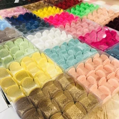 kit 50~200 forminhas para doces finos TELA ESCÓCIA 4 PÉTALAS montadas casamento aniversário 3,5x3,5 cm//