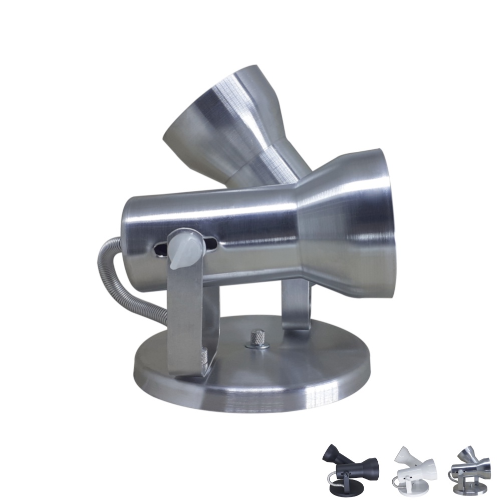 Luminarias Spot Duplo 2 Lampadas de Sobrepor Teto Parede Casa Salao Quarto PAR20 LED Bulbo E27Bivolt