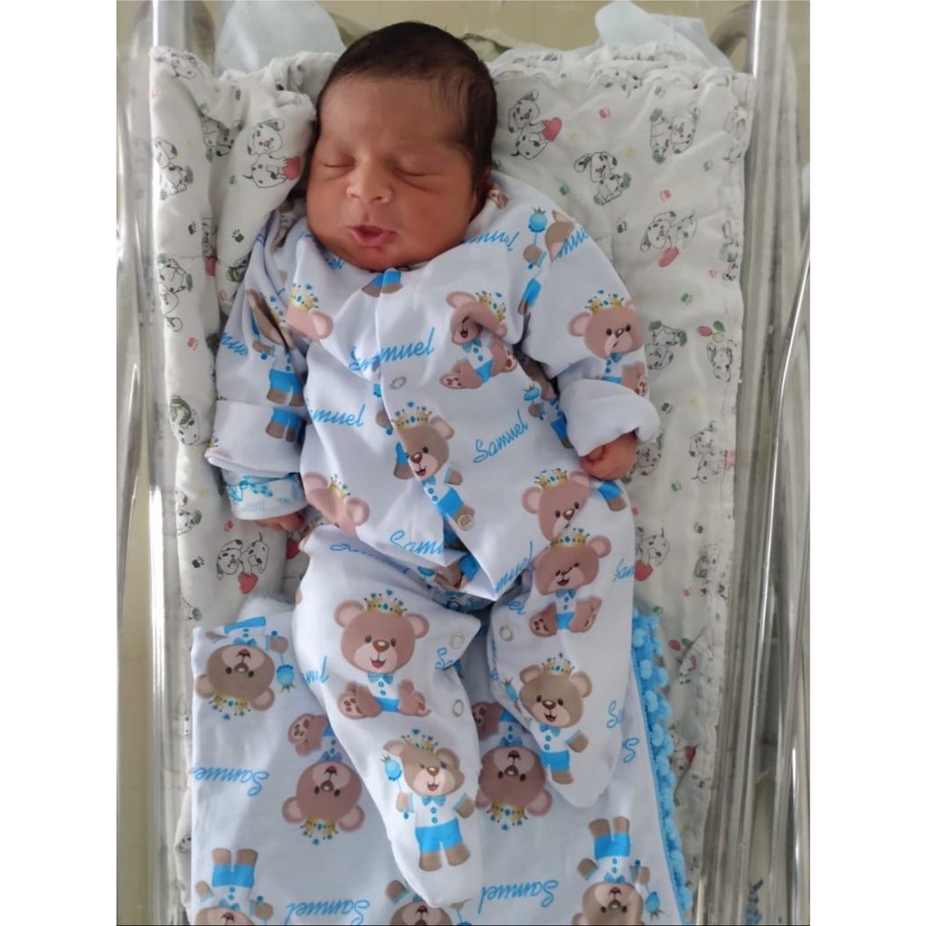 Macacão personalizado para bebê menino e menina saida de maternidade personalizado
