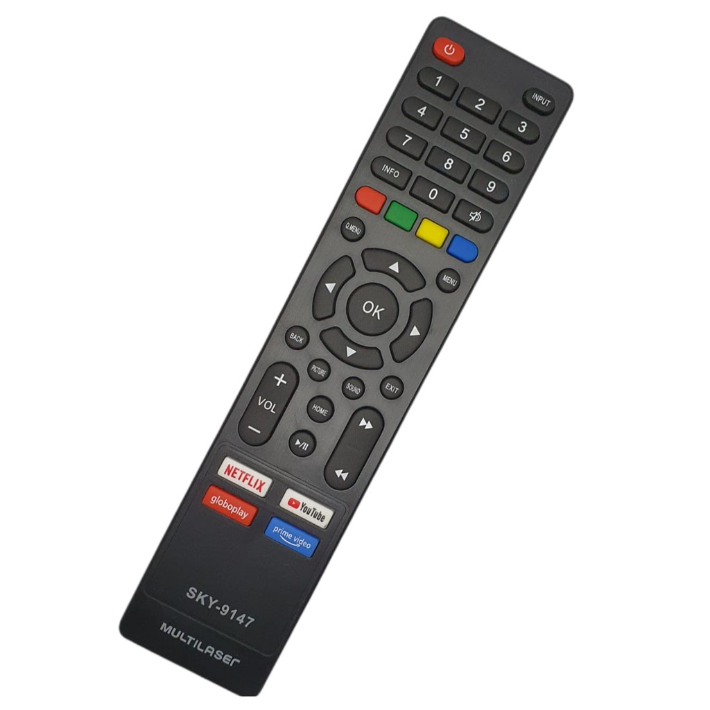 Controle remotoTv Multilaser Smar tv Tl016 tl11 tl012 TL020 , TL030 E TL035 novo Envio Imediato