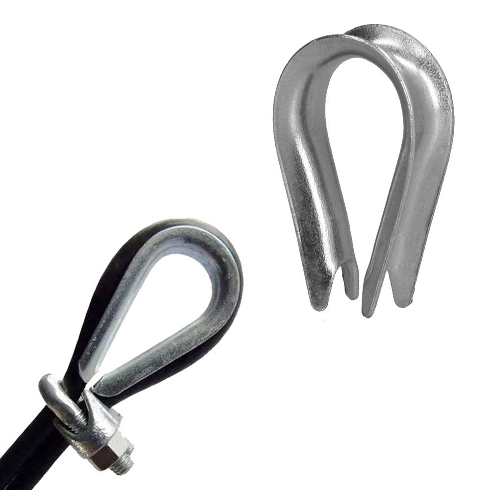 Sapatilha Anilha Para Cabo de Aço 1/8" Sapatilho Reparo Estação Academia