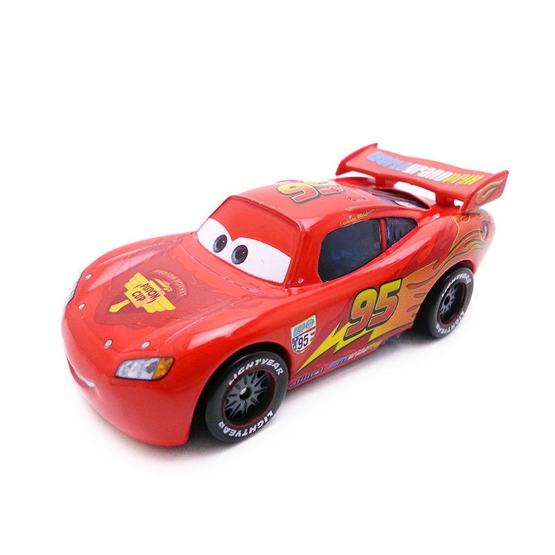 Carro De Brinquedo Mattel Pixar Cars 2 Lightning McQueen Diecast 1 : 55 ...