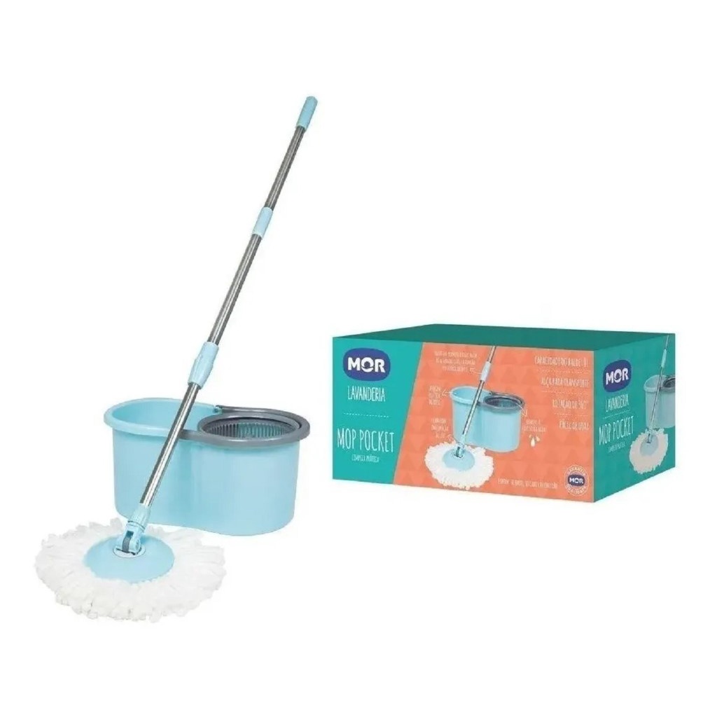Mop Pocket Lavanderia Limpeza Prática 008294 - Mor em Oferta na Shopee
