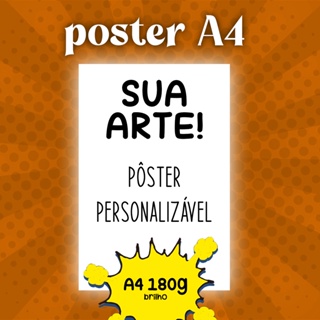 Pôster Personalizado - Tamanhos A4, A5 e A6 em Oferta na Shopee