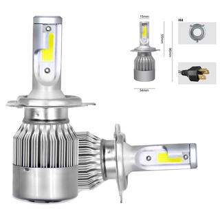 Kit Par Super Led 20000 lumes H1 H3 H4 H11 Hb4 Hb3 H7 6500k Xenom