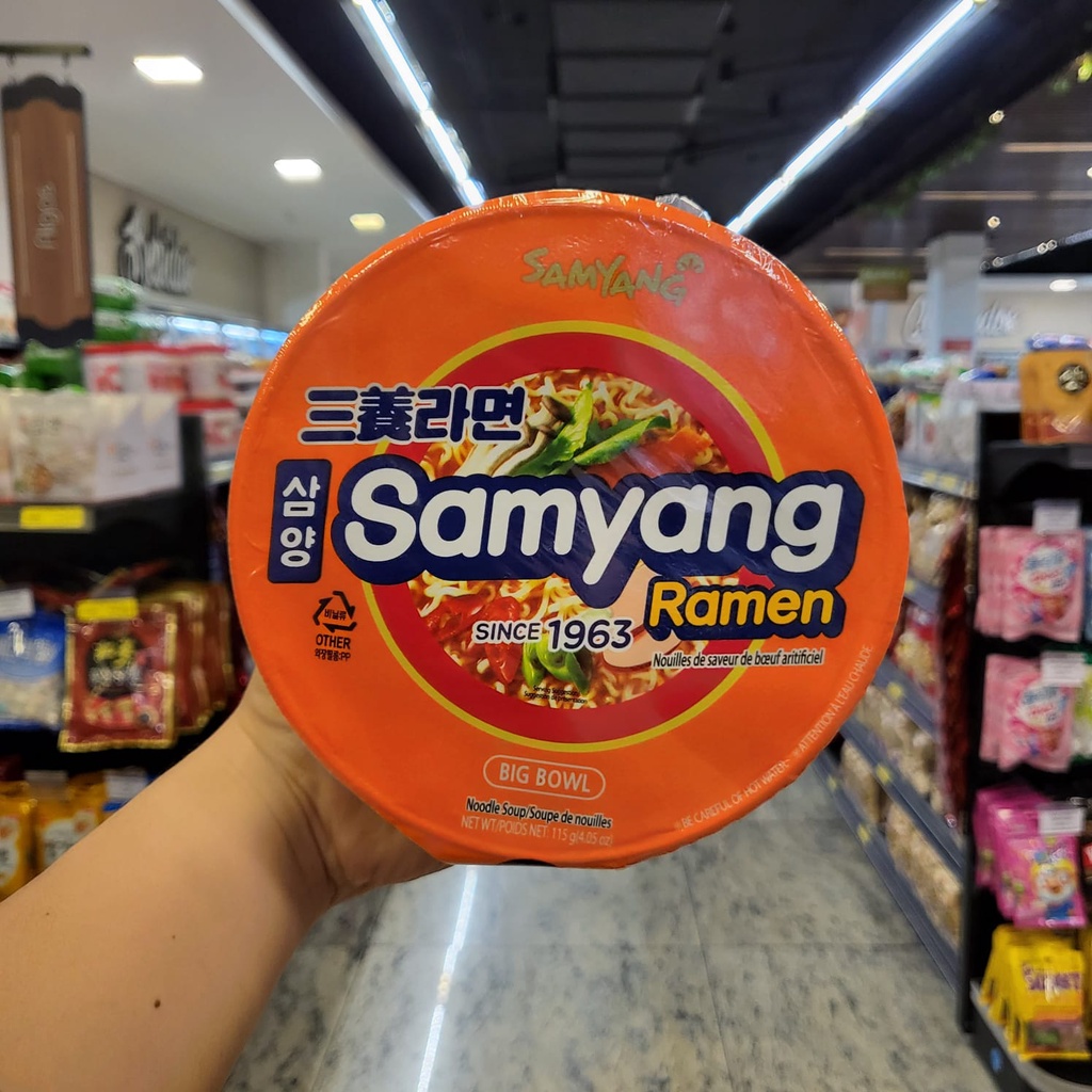 Macarrão Instantâneo Samyang Ramen Big Bowl Cup - Big Copo 115g em Oferta na Shopee