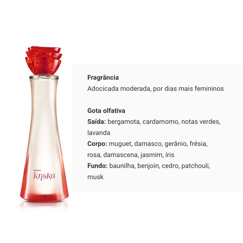 Kit Kriska Feminino com Nécessaire Natura Perfume Kriska+ Sabonete Líquido  em Gel Ameixa e Flor de Baunilha | Shopee Brasil