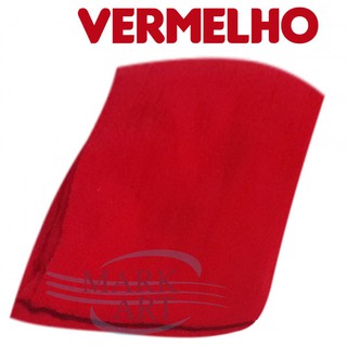 Meia de seda lisa para artesanato | Passo Fofo | vermelha | 1 unidade