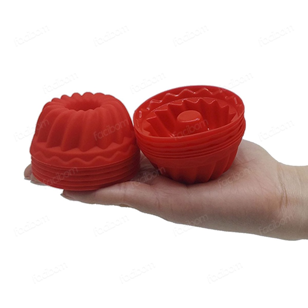 Kit com 12 Formas de Silicone para Mini Pudim Bolos e Muffins ...