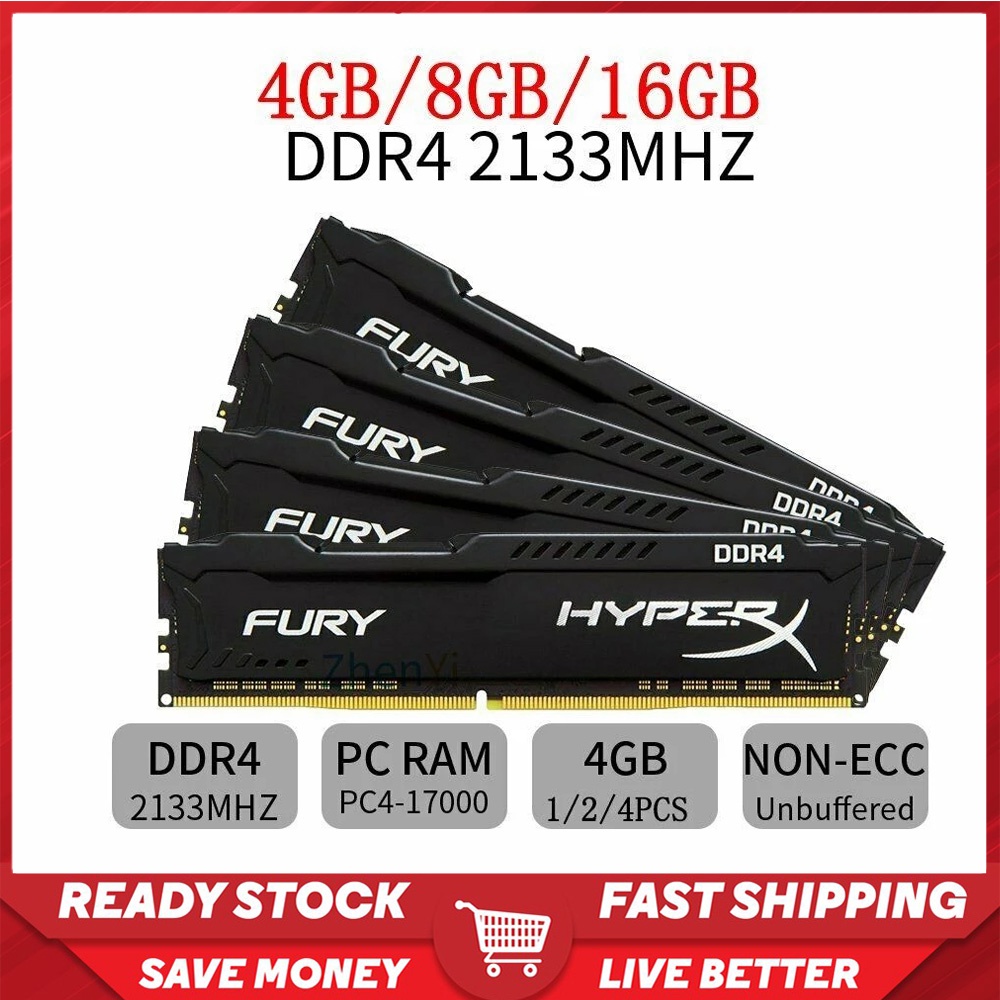 Kingston HyperX DDR4 ram 4g/8g/16g 2400MHz 2666Mhz 3200MHz 3600MHz DIMM ...