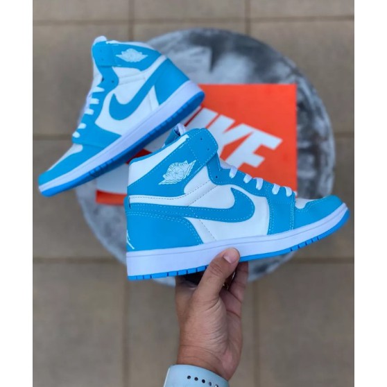 Tenis Nike Air Jordan 1 Retro Azul Bebe Branco Feminino Masculino Shopee Brasil