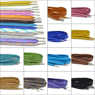 Cadarços Coloridos Com Glitter E Metal