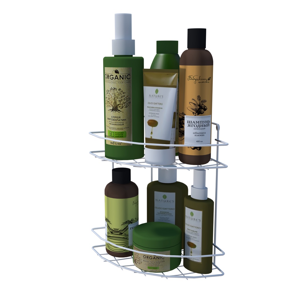 Cantoneira Dupla Suporte Fixo Sabonete Shampoo Banheiro