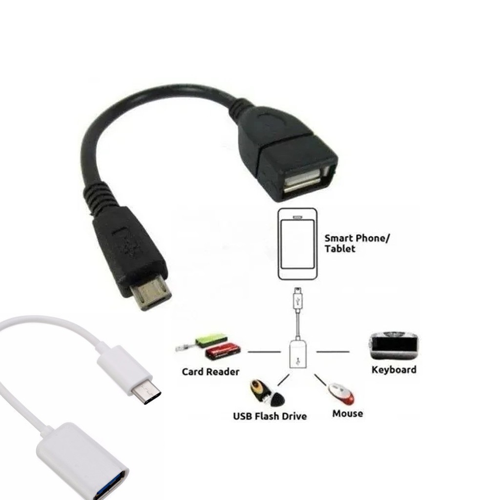 Adaptador Otg Micro Usb Pen drive Cabo V8/TYPEC  Usb Celular Android