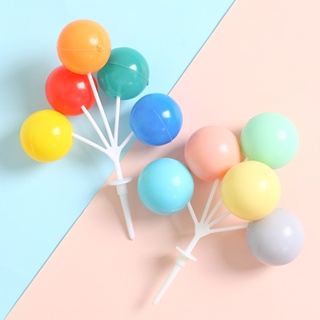 5Pcs Bola Pacote Colorido Argila Bolo Topper Chapéu Criativo Cartão Do Queque Bandeira Sobremesa Da Festa De Aniversário em Oferta na Shopee