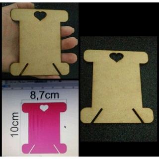 15 Placas Para Meados em MDF 8,7 x 10cm . Fitas, Elástico, Barbante, Linhas